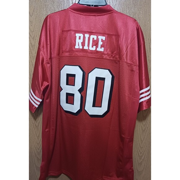 Jerry Rice (Mitchell/Ness)-(49ners)-(1994)-(Jersey)-(Red)-(Used)-(Sixe-XL)-$85 - Picture 3 of 9